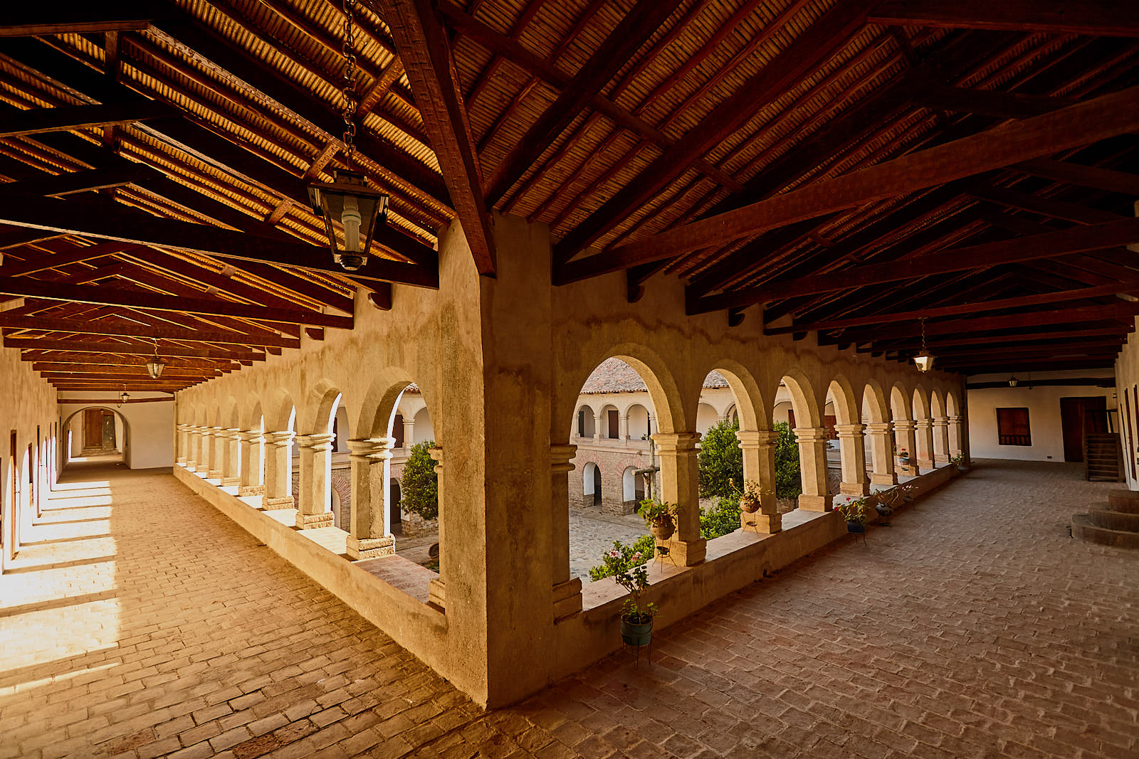 Santa Teresa Convent colonial corridors